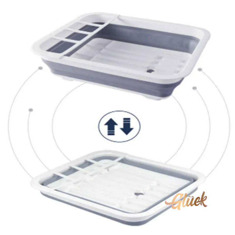 Escurridor Plegable para Frutas, Verduras y Platos & Ahorra Espacio