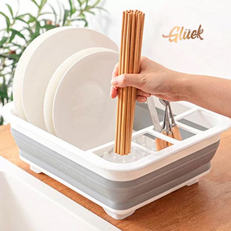 Escurridor Plegable para Frutas, Verduras y Platos & Ahorra Espacio