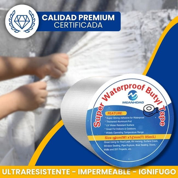 ¡COMPRA UNO Y LLÉVATE DOS GRATIS! - Cinta de Butilo Súper Impermeable 💧✨ – Sellado Eficaz y Duradero 🔩🏠 para Reparaciones Extremas 🚧🔧