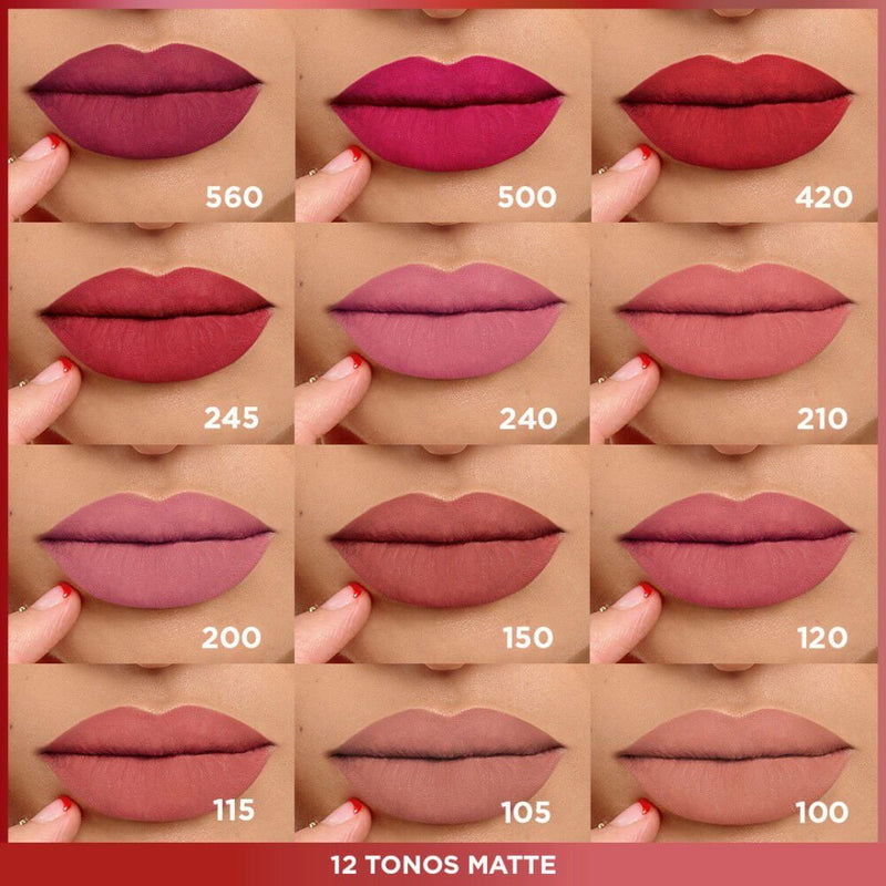 💦PRO LIPSTICKS💃KIT X8 + OBSEQUIO💄LABIAL LIQUIDO💋 CREMOSO CON ACABADO MATE HASTA POR 24 HORAS⏳