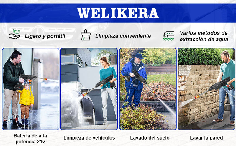 Hidro Jet ®️ HIDROLAVADORA CON ESTUCHE 48V PORTATIL