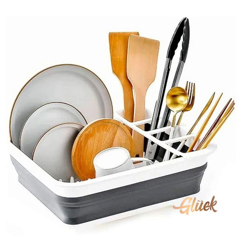 Escurridor Plegable para Frutas, Verduras y Platos & Ahorra Espacio