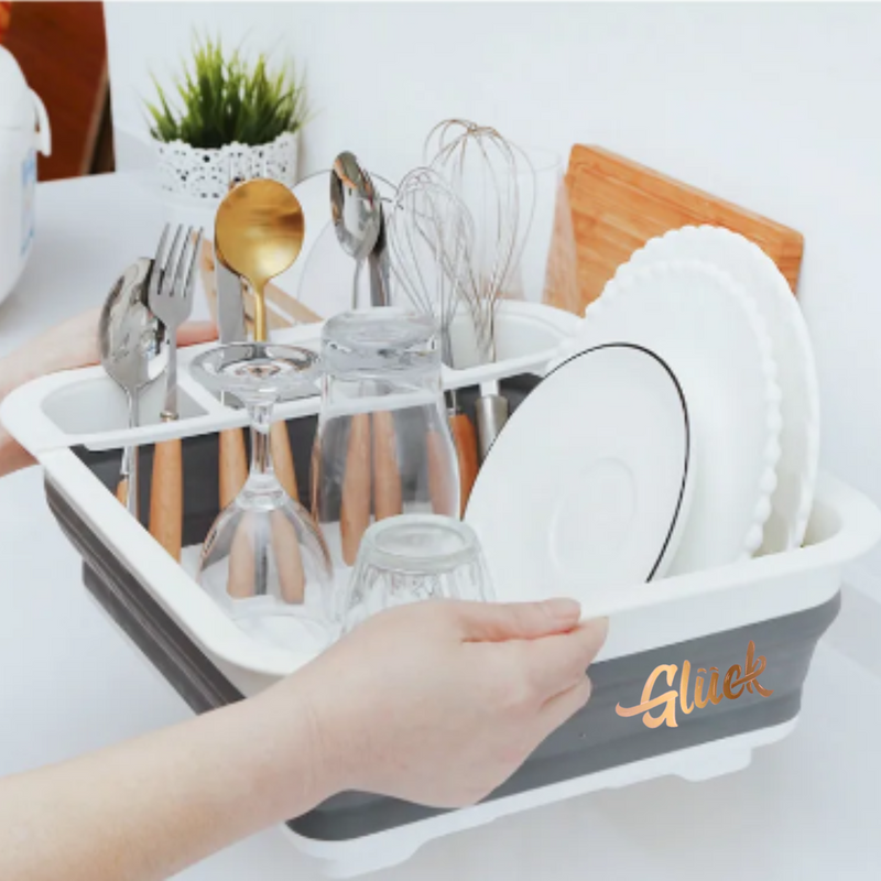 Escurridor Plegable para Frutas, Verduras y Platos & Ahorra Espacio