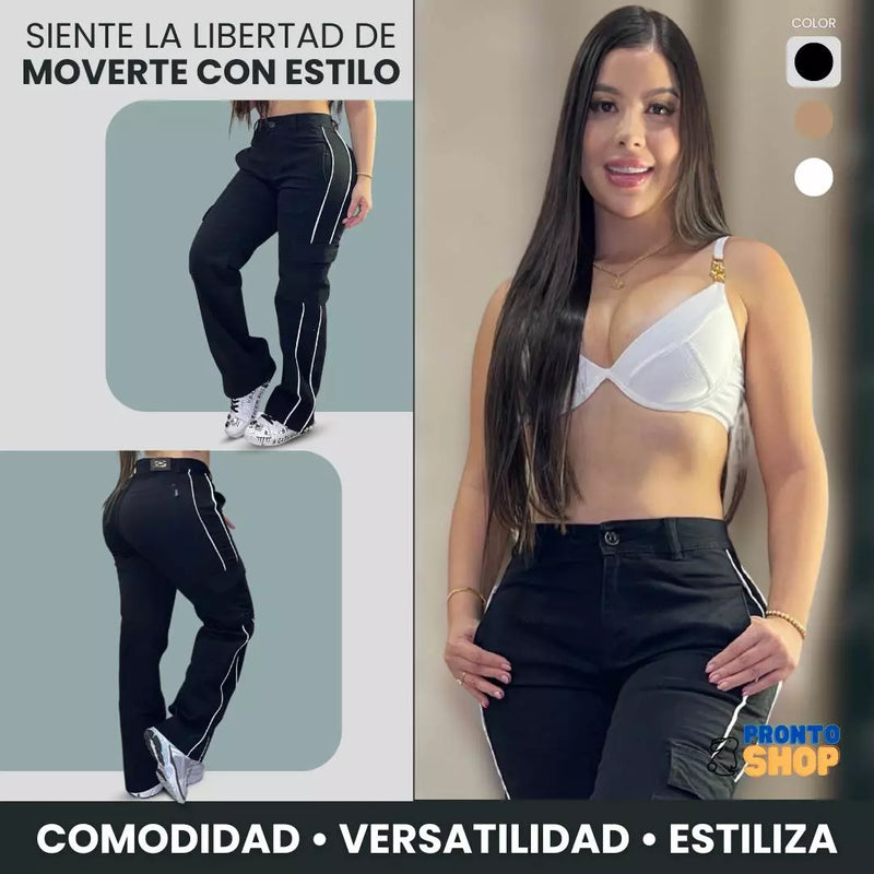 Pantalón Cargo Stretch Casual