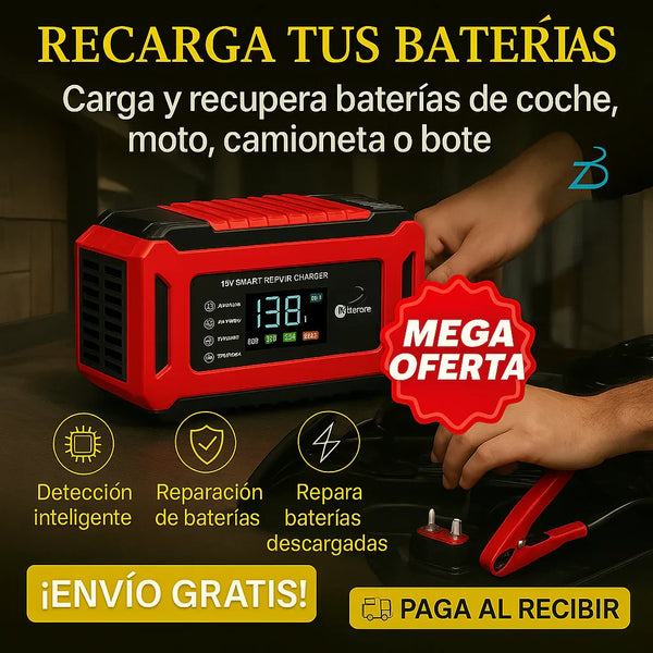 PROMOCIÓN SOLO ESTA SEMANA – RECUPERA BATERÍAS DESCARGADAS EN MINUTOS CON TECNOLOGÍA DE CARGA INTELIGENTE