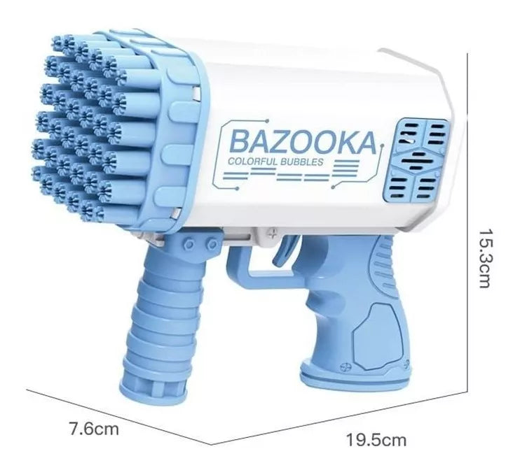BUBBLE GUN 🫧 (36 AGUJEROS +2 Botellas de jabón especial)