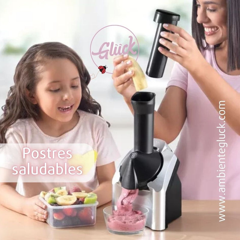 Ice Cream Maker Máquina Para Helados de Frutas Saludables Artesanales y Veganos