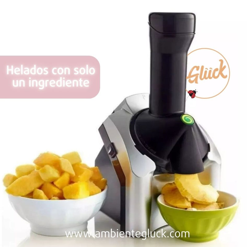 Ice Cream Maker Máquina Para Helados de Frutas Saludables Artesanales y Veganos