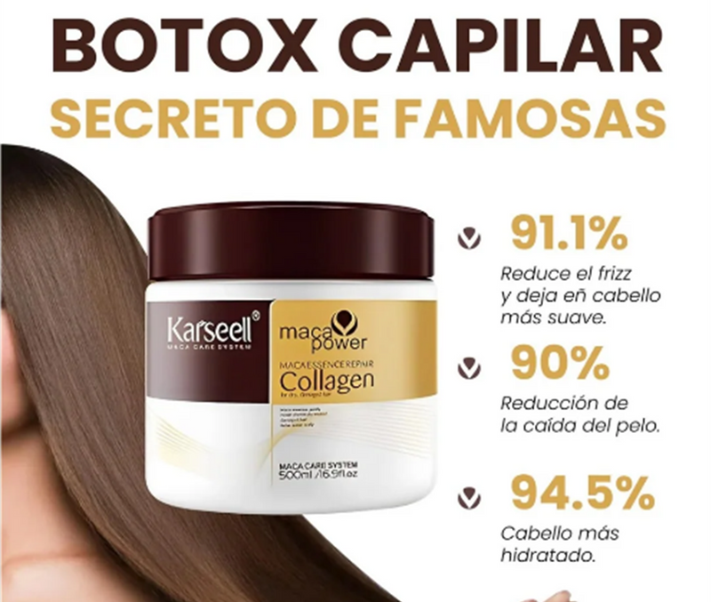 🧖‍♀️KARSEELL pro🔥  POR 250 ml  KERATINA-TRATAMIENTO CAPILAR 2X1 💇🏻‍♀️