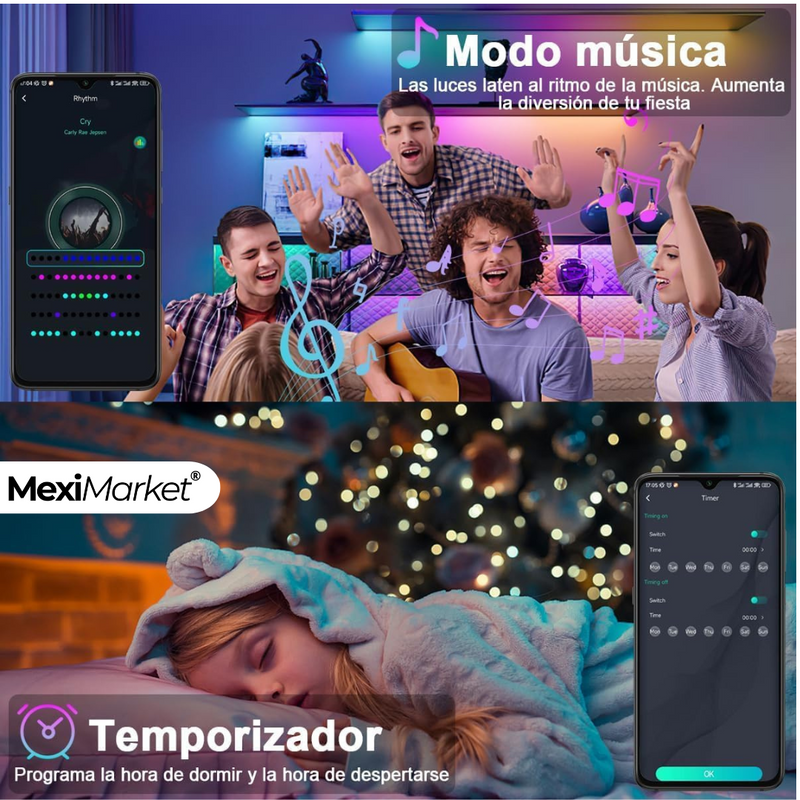 🎄LUCES DECORATIVAS INTELIGENTES PARA ÁRBOL🎄