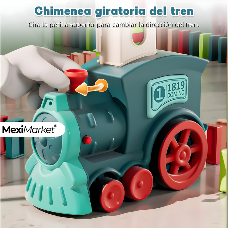 TREN INTERACTIVO CON SONIDO Y LUZ 💥 - 60 PIEZAS