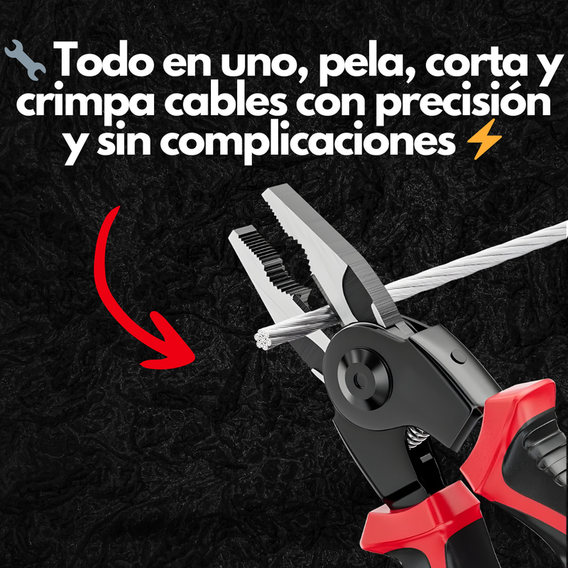 TECHGRIP - PINZAS ACERO INOXIDABLE 5 EN 1