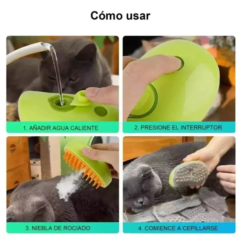 VapoPet – Cepillo a Vapor para Mascotas