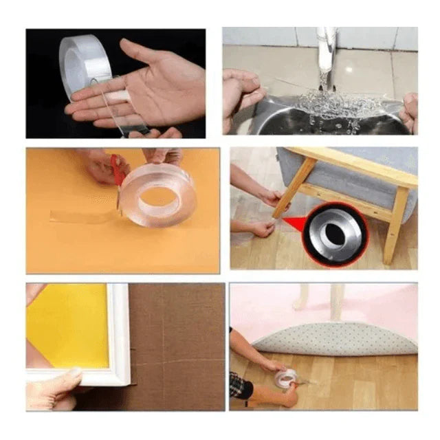 COMPRA UNO Y LLÉVATE DOS GRATIS - Cinta Doble Faz Lavable Y Reutilizable